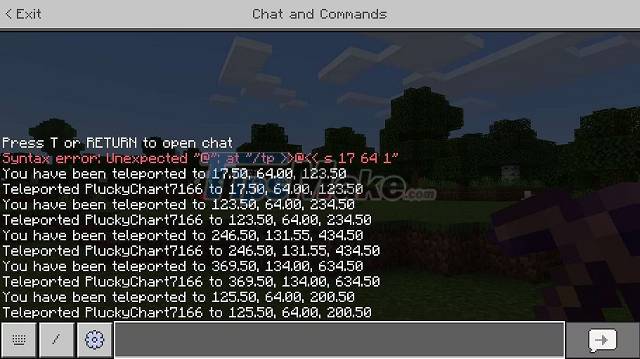 Minecraft: How to teleport in version 1.18 Picture 3