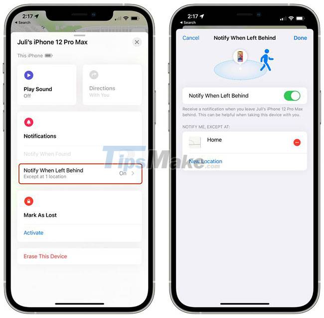 Separation Alerts — New Features in the Find My ?App on iOS 15