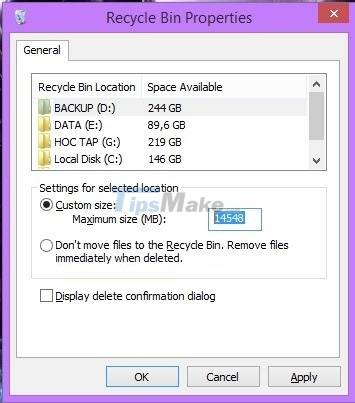 6. Resize the Recycle Bin — Speed ​​up Your Computer - 12 Steps to Have a Computer That