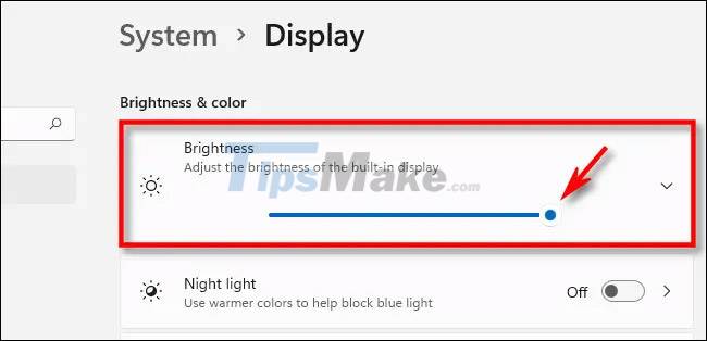 Steps to change screen brightness on Windows 11 Picture 4