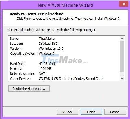 Steps to create VMware Workstation virtual machine on Windows 7/8/10/11 Picture 13