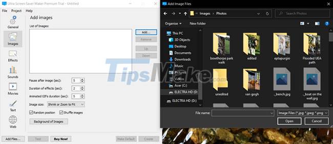 Steps to create your own screensavers in Windows Picture 3
