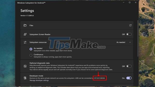 Steps to directly install Android apps from APK files on Windows 11 Picture 9