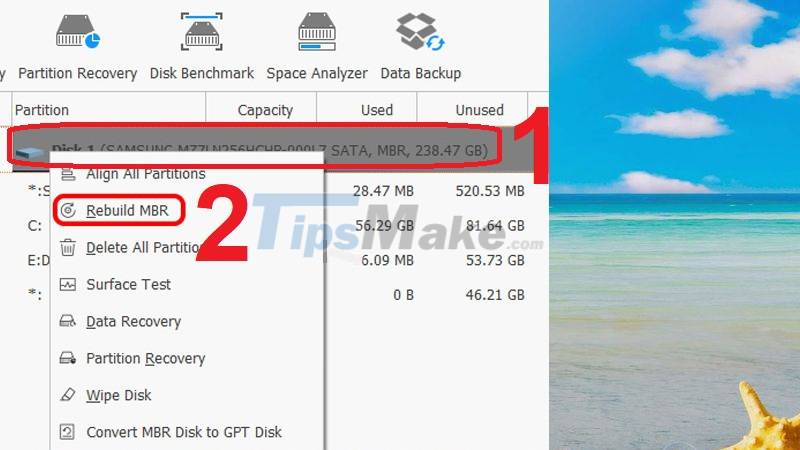 Steps to divide hard drive using MiniTool Partition Wizard software Picture 10