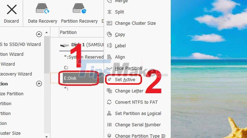 Steps to divide hard drive using MiniTool Partition Wizard software Picture 8