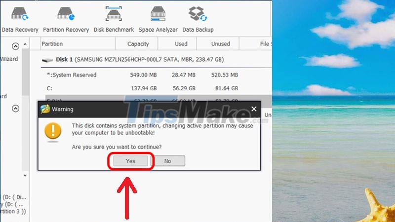 Steps to divide hard drive using MiniTool Partition Wizard software Picture 9