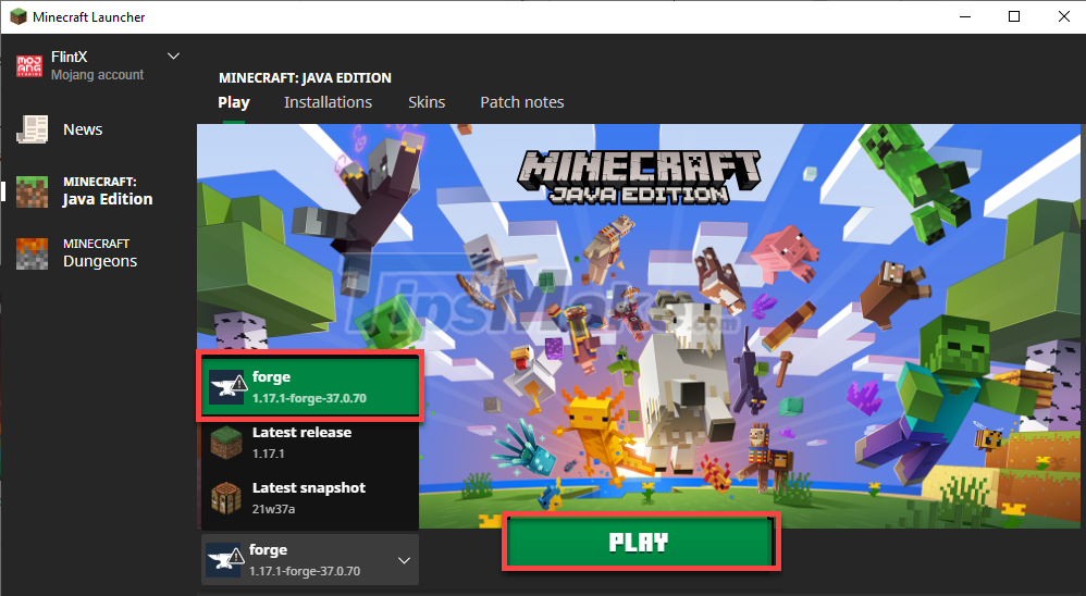 Steps to download and install Forge to use mods in Minecraft Picture 10