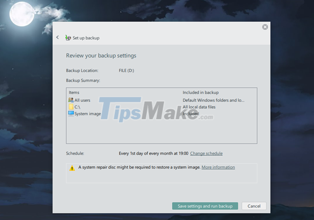 Steps to Enable Auto Backup on Windows 10 Picture 10
