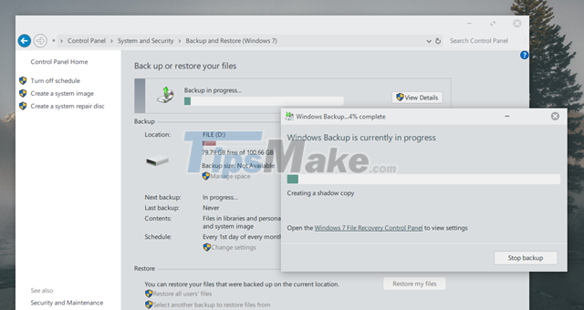 Steps to Enable Auto Backup on Windows 10 Picture 12