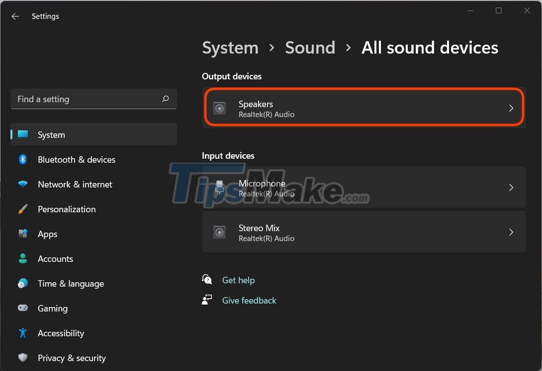 Steps to enable Enhance Audio to improve sound quality on Windows 11 - TipsMake.com