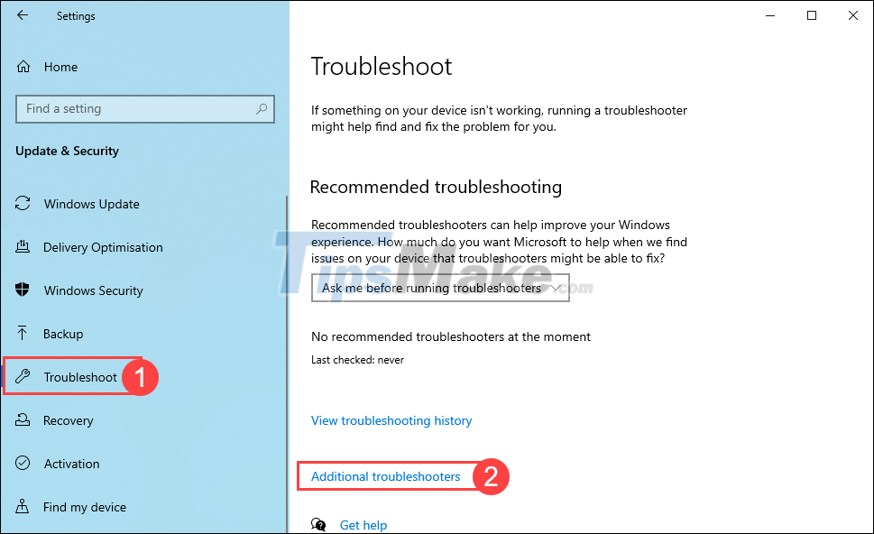 Steps to fix error 0x80070026 when Windows Update or Restore Picture 12