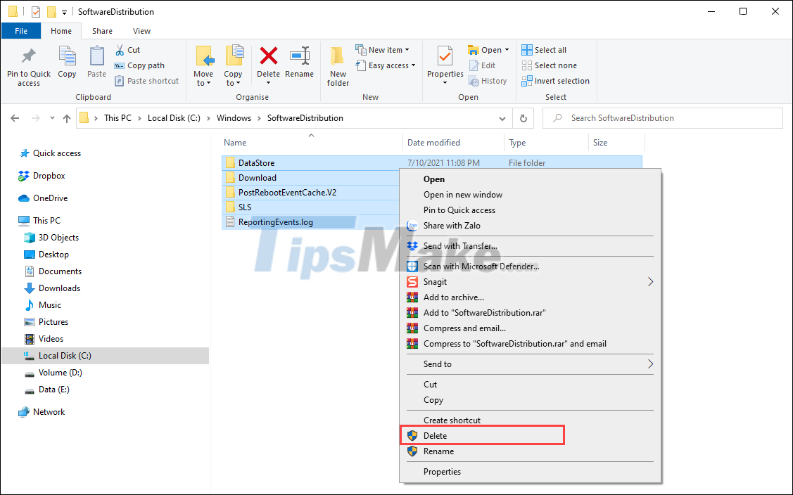 Steps to fix error 0x80070026 when Windows Update or Restore - TipsMake.com