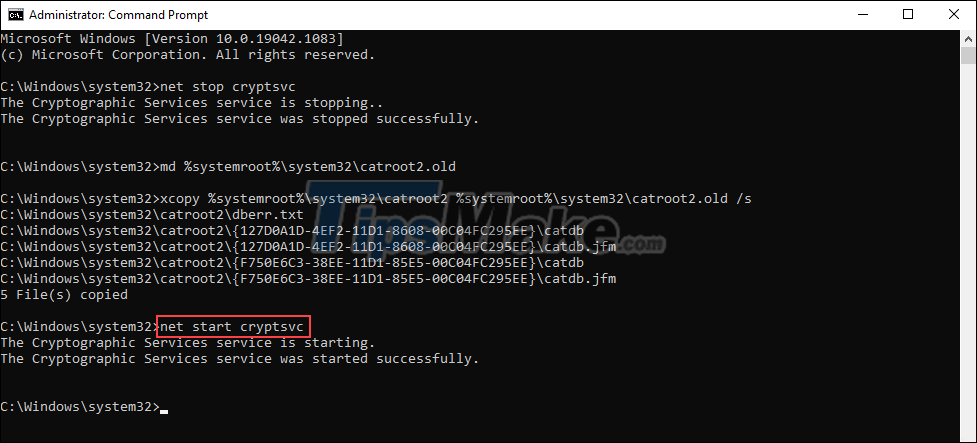 Steps to fix error 0x80070026 when Windows Update or Restore Picture 9