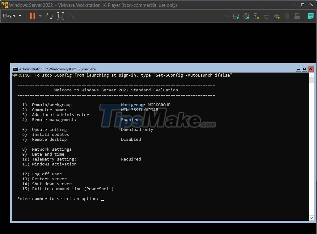 Picture 18 of Steps to install Windows Server 2022 on a virtual machine