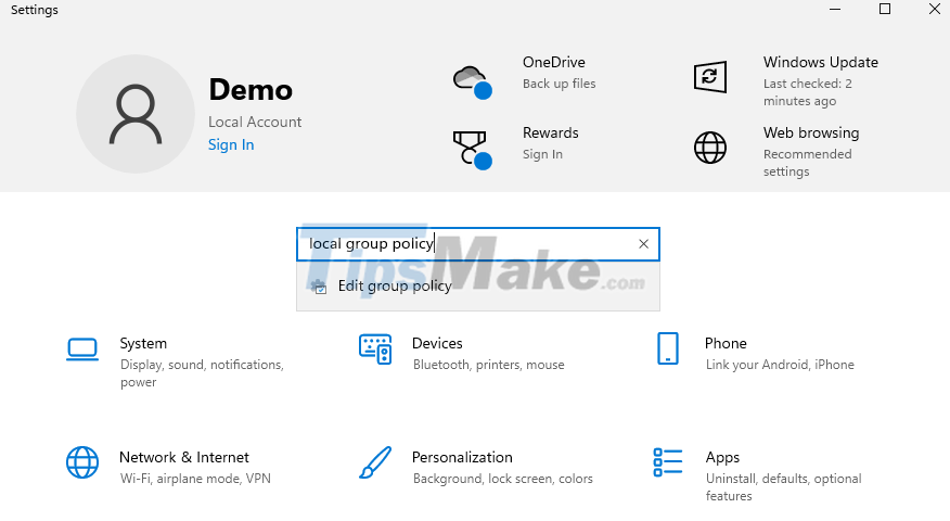 Picture 10 of Steps to open Local Security Policy on Windows 10, Windows 11