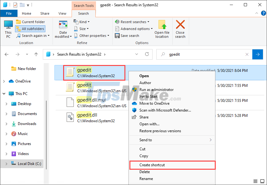 Picture 12 of Steps to open Local Security Policy on Windows 10, Windows 11