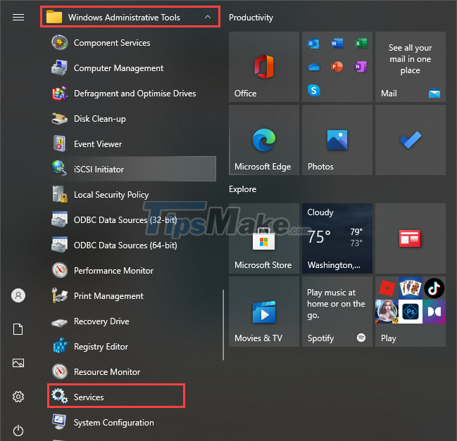 Steps to open Services Management on Windows 10, Windows 11 Picture 9