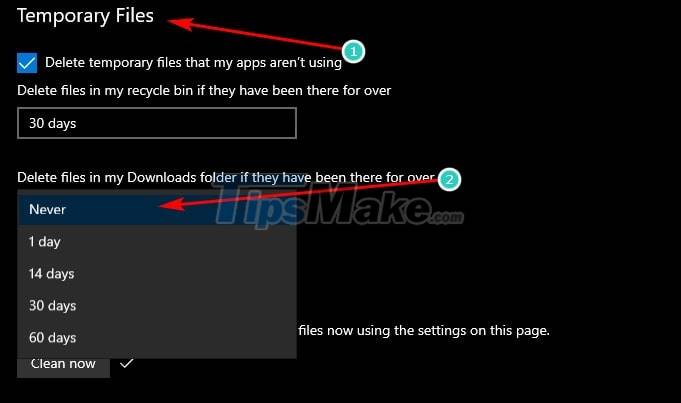 Steps to prevent Storage Sense from deleting files you've downloaded on Windows 10 Picture 3