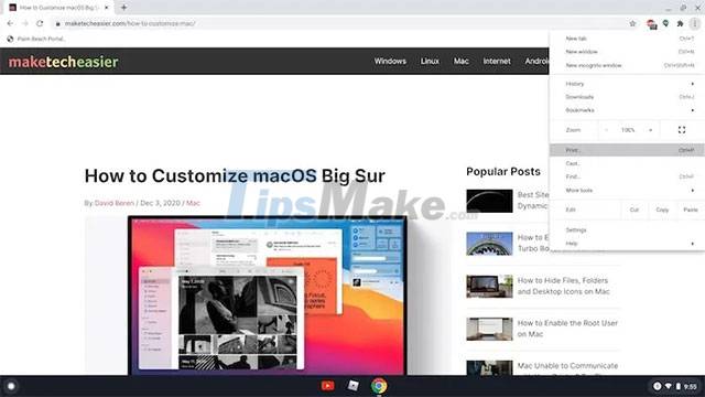 Steps to print documents on Chromebook Picture 4