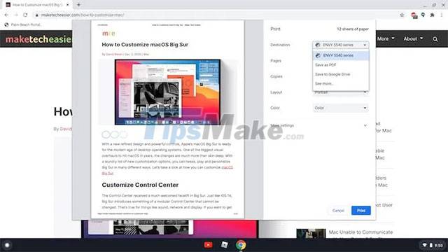 Steps to print documents on Chromebook Picture 5