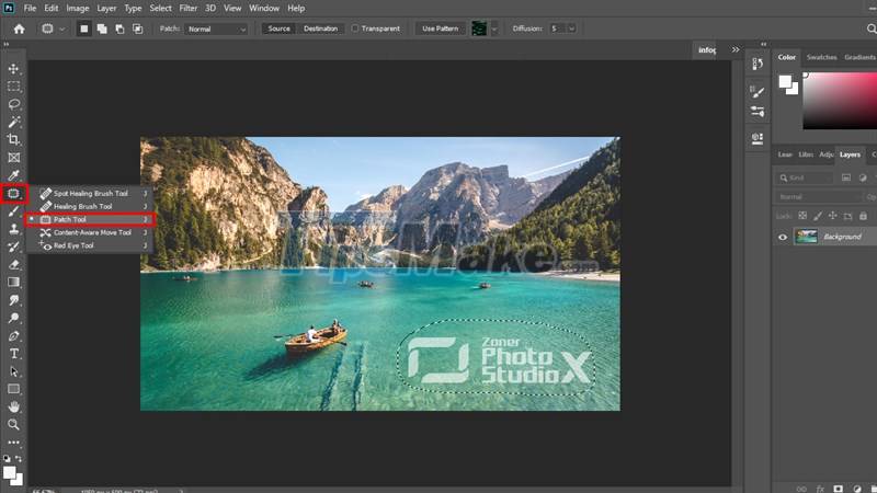 Steps to remove Watermark in Photoshop so that you have the image you want