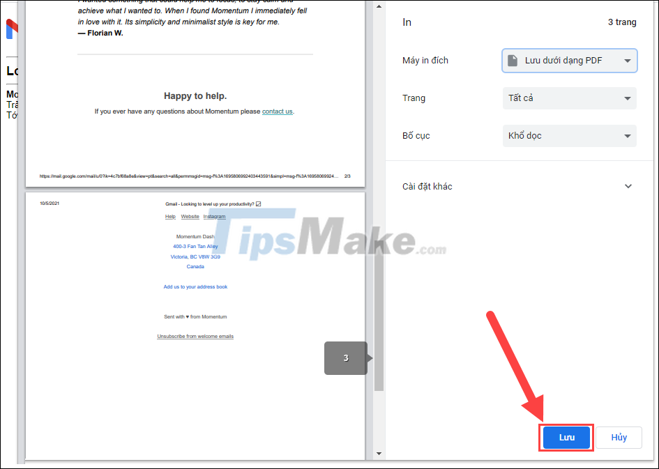 Steps to save Email as PDF Picture 5