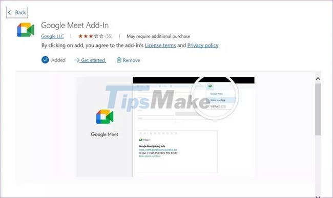 Steps to schedule Google Meet on Microsoft Outlook Picture 4