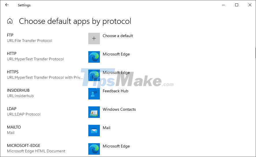 default applications windows 11