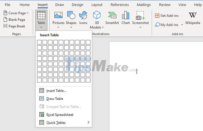 Steps to use the Draw Table feature in Microsoft Word Picture 2