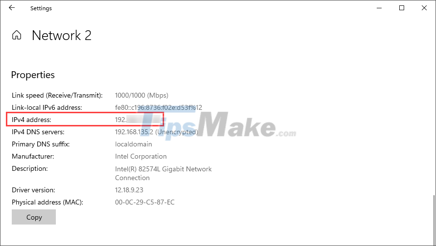 Steps to view network IP address on Windows 11 Picture 10
