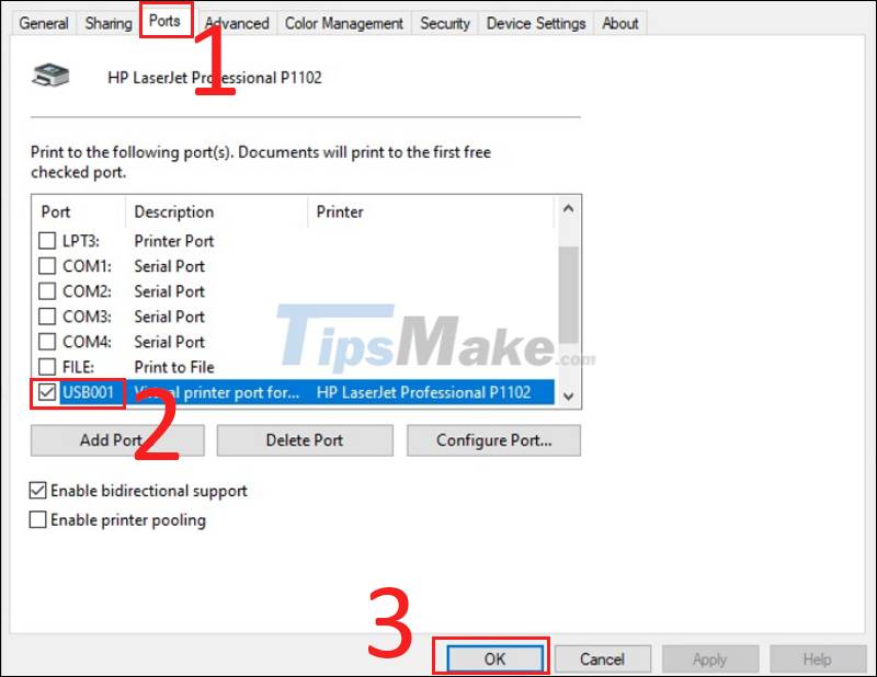 The printer reports incorrect port error - Causes and ways to fix incorrect port error Picture 8