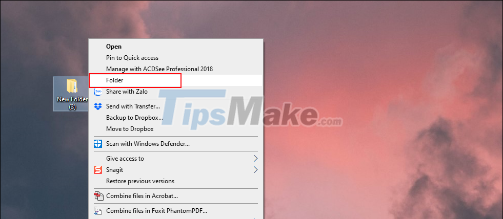 Tips to change the default name of the newly created folder on Windows 10 Picture 22