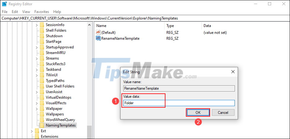 Tips to change the default name of the newly created folder on Windows 10 Picture 8