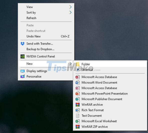 Tips to change the default name of the newly created folder on Windows 10 Picture 9