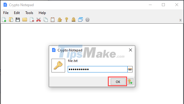 Tips to set an encryption password for NotePad files Picture 12