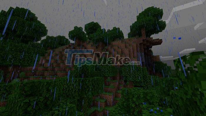 Types of weather and how to enter the command to change the weather in Minecraft Picture 6