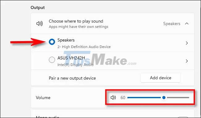 Ways to adjust system volume on Windows 11 Picture 5