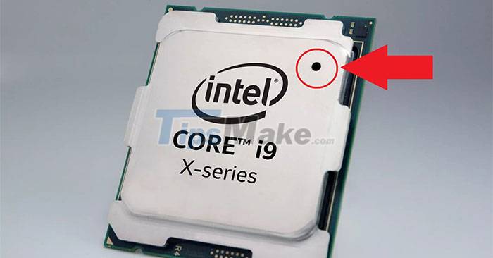 What does the hole in the back cover of some Intel CPUs do? Picture 1