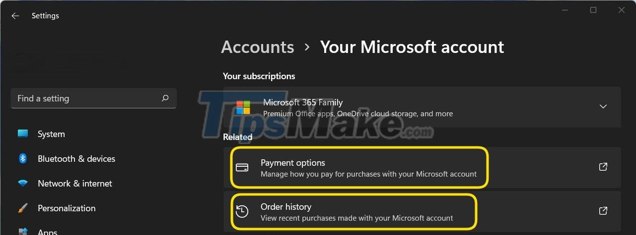 You can now manage your Microsoft and Office accounts right in the Settings of Windows 11 Picture 2