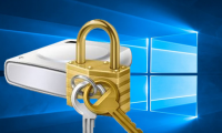 Instructions on how to set a password for the drive on Windows 10