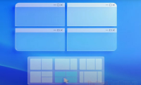 Steps to divide the application layout on the Windows 11 screen