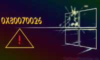 Steps to fix error 0x80070026 when Windows Update or Restore