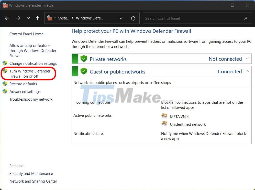 3 ways to turn off the Windows 11 firewall, steps to turn off the ...