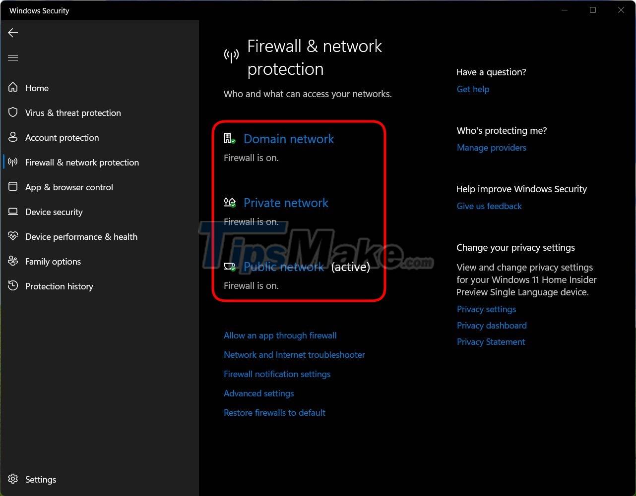 3 ways to turn off the Windows 11 firewall, steps to turn off the firewall on windows 11 Picture 8