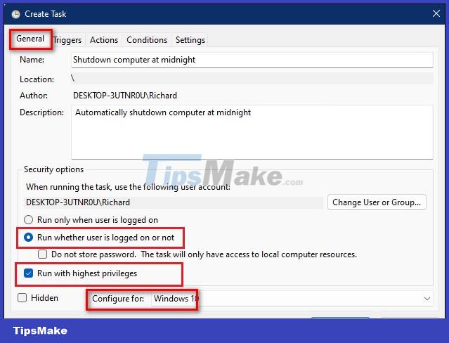 4 How to schedule shutdown of Windows 11 computers without software Picture 9