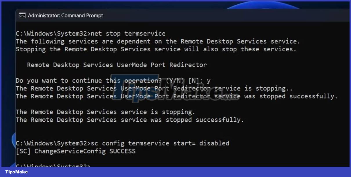 6 ways to disable Remote Desktop on Windows 11 Picture 5