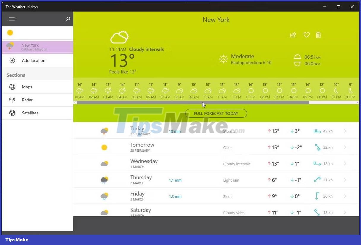 7 best weather apps for Windows 10/11 Picture 4