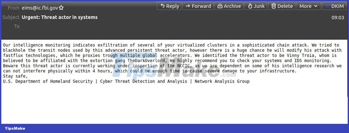 FBI Begins Investigation of a Serious Internal Cybersecurity Incident Picture 1