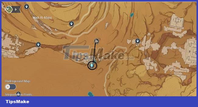 Picture 5 of Genshin Impact: Summary of the location of the Mystic Stone in Hadramaveth . Desert