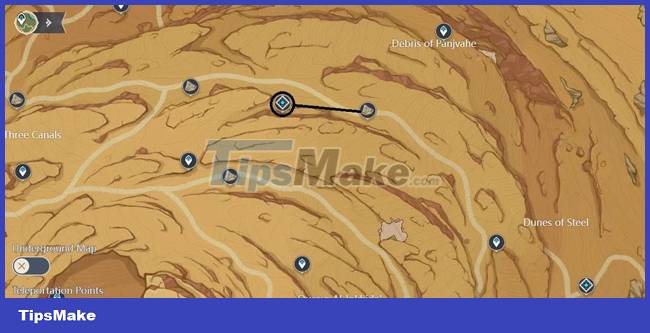 Picture 7 of Genshin Impact: Summary of the location of the Mystic Stone in Hadramaveth . Desert